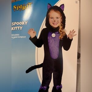 Spooky Kitty Black and Purple Kids Costume